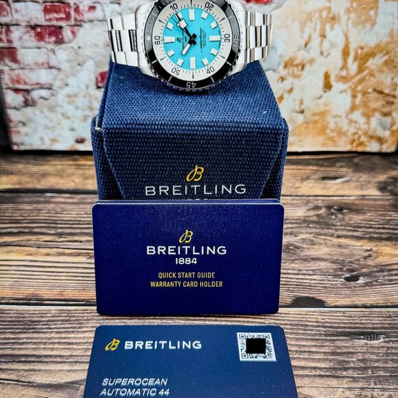 Breitling Superocean Turquoise Dial - 44mm – A17376 – FULL SET – MSRP $5450 - Picture 16 of 16